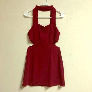 Burgundy dress for a night out!